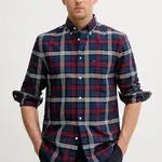 Bavlněná košile Tommy Hilfiger pánská, tmavomodrá barva, regular, s límečkem button-down, MW0MW39681