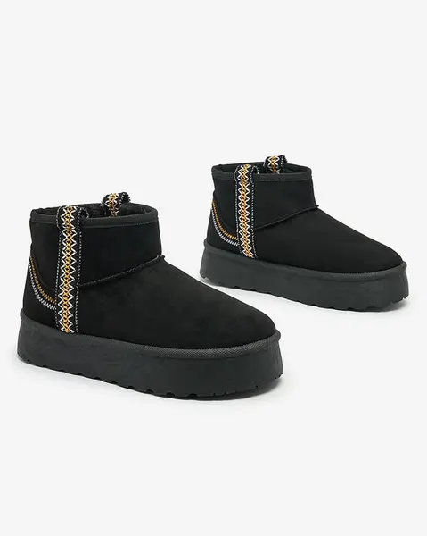 Resti Women's short boots a'la snow boots with ornament Erititta