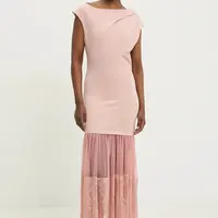 Šaty Answear.LAB růžová barva, maxi