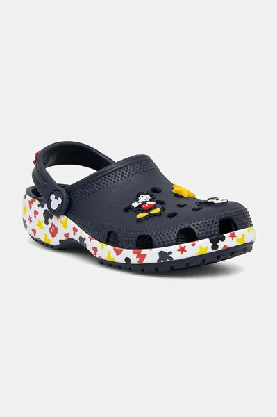Dětské pantofle Crocs CLASSIC MICKEY FRIENDS CLOG KIDS tmavomodrá barva, 211148