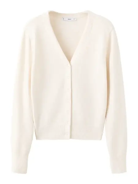 MANGO Kardigán 'SIMONE'  béžová