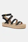 Kožené espadrilky Lauren Ralph Lauren Polly Gldtr