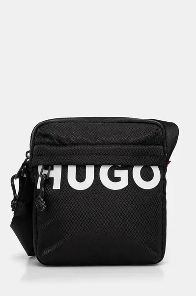 Ledvinka HUGO pánská, černá barva, 50541918