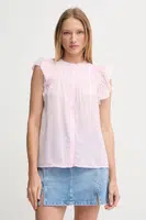 Košile Pepe Jeans DIALLO dámská, růžová barva, regular, PL305028