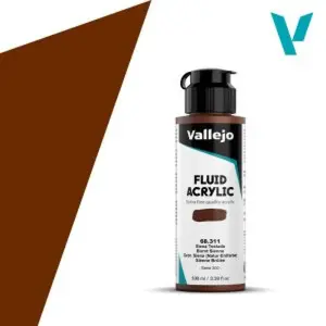 Akrylová barva Vallejo Fluid 100ml – 311 Burnt Sienna