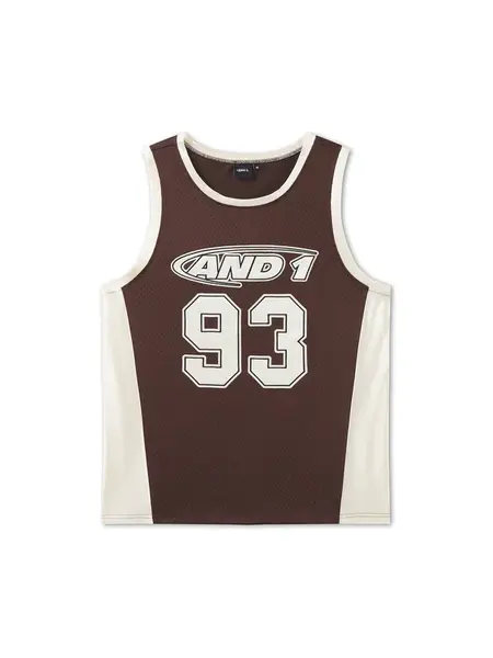 AND1 Tričko '93'  čokoládová / čierna / prírodná biela