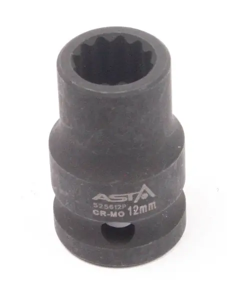 Hlavice nástrčná úderová 1/2" 27 mm, 12hranná - ASTA Velikost: 9 mm