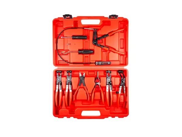 Kleště na hadicové spony, sada 9 kusů - QUATROS QS20334