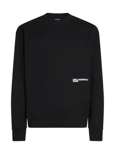 KARL LAGERFELD JEANS Mikina  čierna / biela