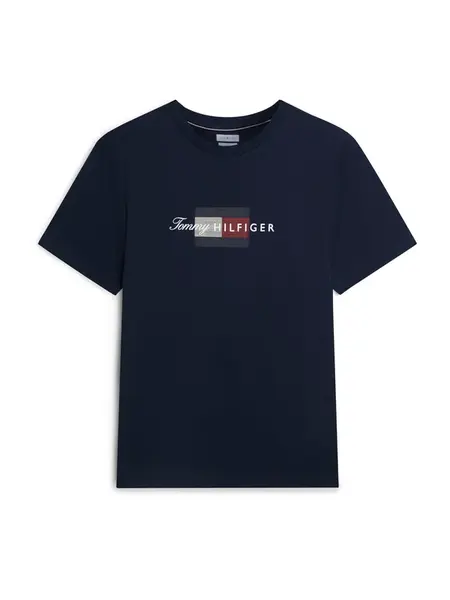 TOMMY HILFIGER Tričko  námornícka modrá / červená / biela