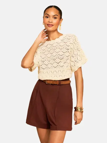 love & roses Sveter  krémová