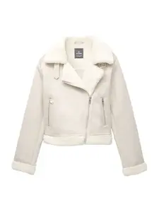 Pull&Bear Prechodná bunda  nebielená / svetlobéžová