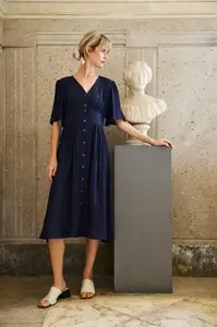 Marisse Women's Dress L-Su-4639 Navy