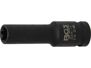BGS Technic BGS 5204-14 Nástrčná hlavice 1/2" E-Profil E14, prodloužená, silová