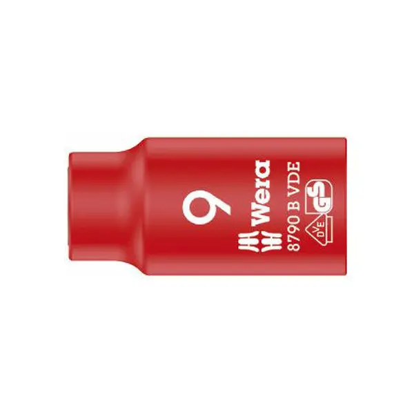 Wera 004953 Nástrčná hlavice 3/8" 6hran 9 mm typ 8790 B Zyklop VDE