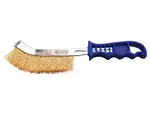 BGS Technic BGS 3172 Ruční kartáč HBG, zahnutý 260 mm, pomosazený drát, plastová rukojeť