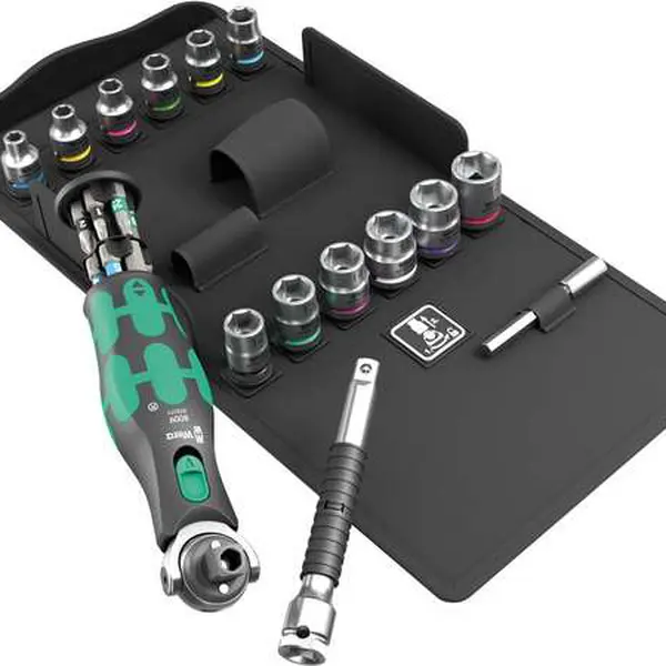 Wera 004284 Ráčnová sada 3/8" x 1/4" Wera Zyklop 8009 Pocket Set 3 (Sada 27 dílů)