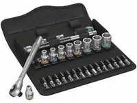 Wera 004017 Sada ráčnová Zyklop Metal 8100 SA 7, 28 d. upínací část 1/4" - metrická