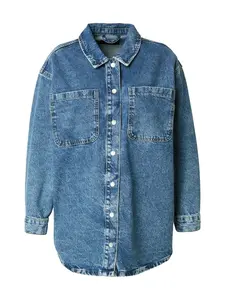 Noisy May Curve Prechodná bunda 'NMALVA'  modrá denim