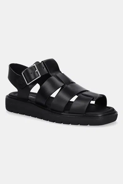 Sandály Calvin Klein Jeans SQ MOLDED SDL FISHERMAN MG WN dámské, černá barva, YW0YW01700