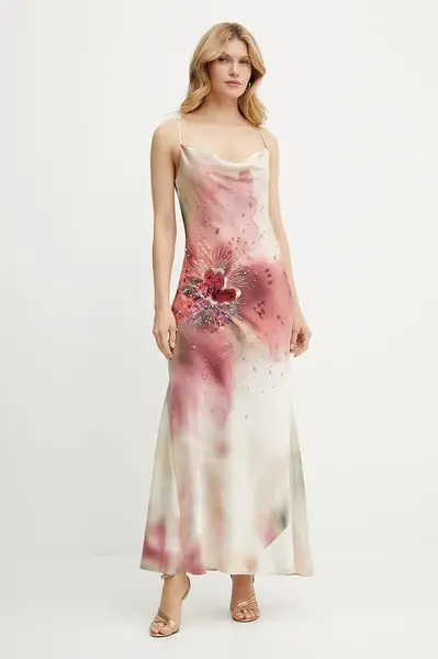 Šaty Marciano by Guess SARA béžová barva, maxi, 5GGK57 7099Z