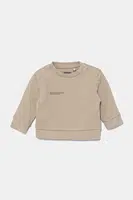 Mikina Pangaia BABY 365 MIDWEIGHT SWEATSHIRT béžová barva, hladká, 10000655