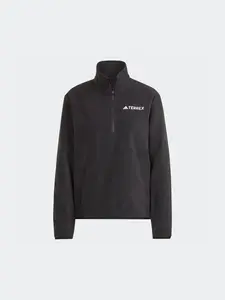 ADIDAS TERREX Športový sveter 'Essentials'  čierna / biela