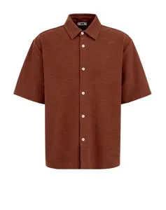 WE Fashion Košeľa  hrdzavohnedá