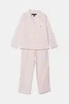 Dětské bavlněné pyžamo Polo Ralph Lauren 2-pack růžová barva, 4P0198