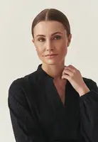 Námořnická modrá halenka s výšivkou Tanti Tatuum