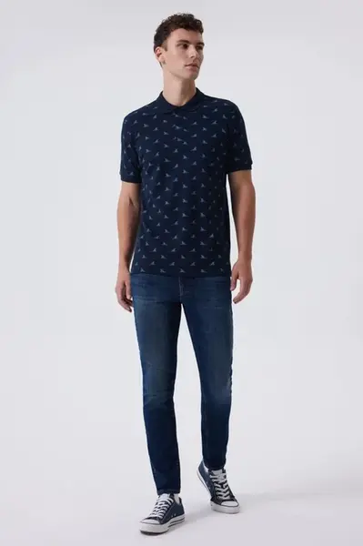 Lee Cooper Shark Men's Pique Polo Collar T-Shirt