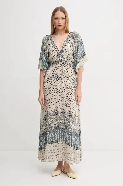 Šaty Hoss Intropia béžová barva, maxi, 8229096