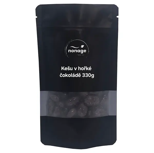 NONAGE Kešu v hořké čokoládě 330 g