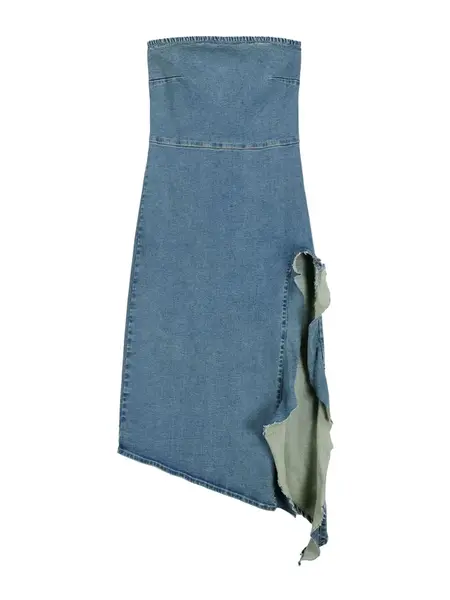 Bershka Šaty  modrá denim