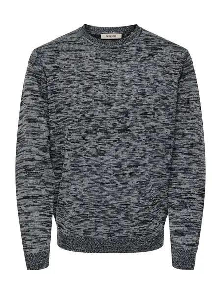 Only & Sons Sveter 'ONSTRAK'  sivá melírovaná