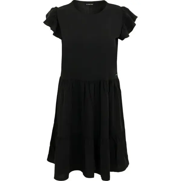 ALPINE PRO OZERA Dámske šaty, čierna, veľkosť