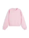 TOMMY HILFIGER Mikina 'Logo Relaxed'  ružová / biela