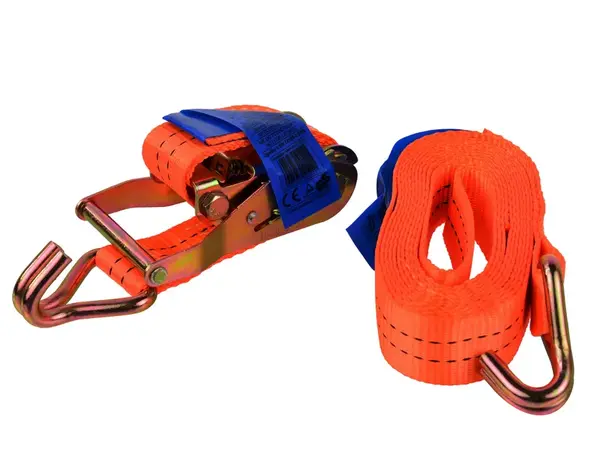 GEKO Upínací pás s ráčnou a háky 2 tuny, 4 m, 35 mm Délka: 4 m