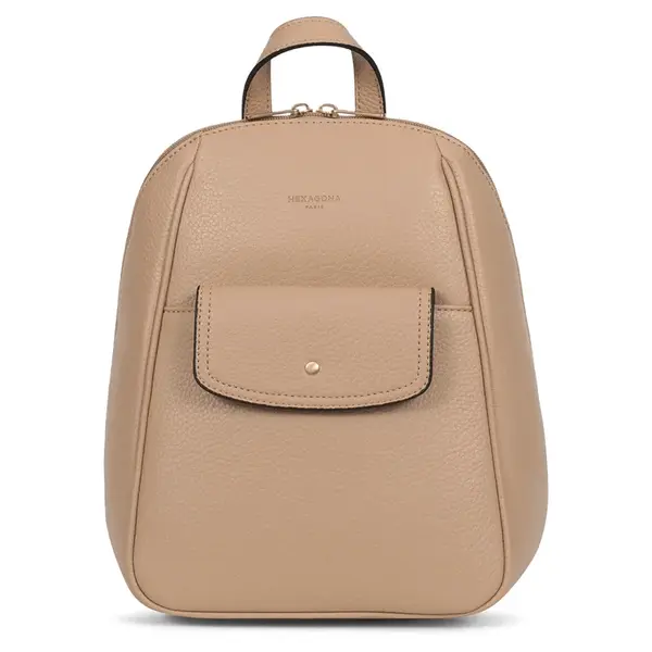 Elegantný dámsky batoh Hexagon Fleur - béžová