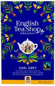 English Tea Shop Černý čaj Earl Grey s bergamotem BIO 20 sáčků