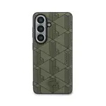 Zadní kryt Lacoste PVC Blend Monogram Magnetic pro Samsung Galaxy S26, khaki