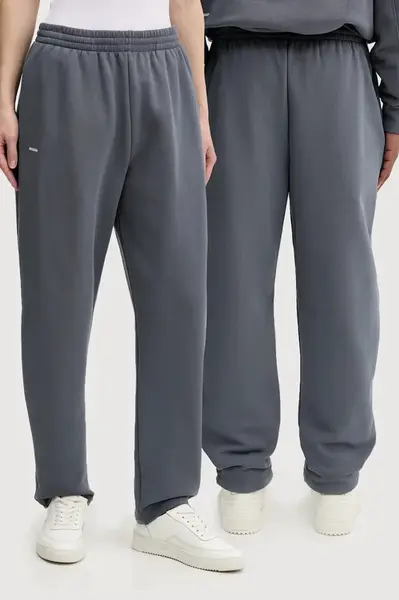 Bavlněné tepláky Pangaia šedá barva, 10001759