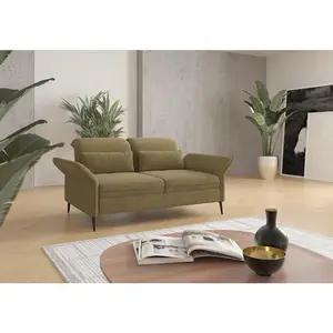 Sit & More TŘÍMÍSTNÁ POHOVKA, textil, olivově zelená