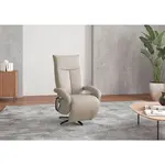 Sit & More KŘESLO, textil, šedohnědá