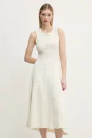 Šaty Desigual NANTES béžová barva, midi, 25SWVK54