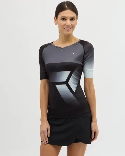 Dámský cyklistický dres silvini stabina černá s