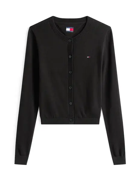 Tommy Jeans Kardigán 'ESSENTIAL'  čierna