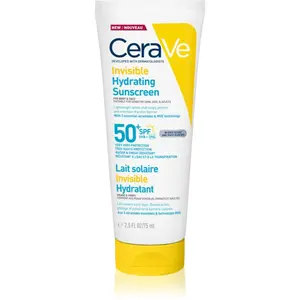 CeraVe Invisible Hydrating Sunscreen SPF 50+ opalovací mléko na obličej a tělo SPF 50+ 177 ml