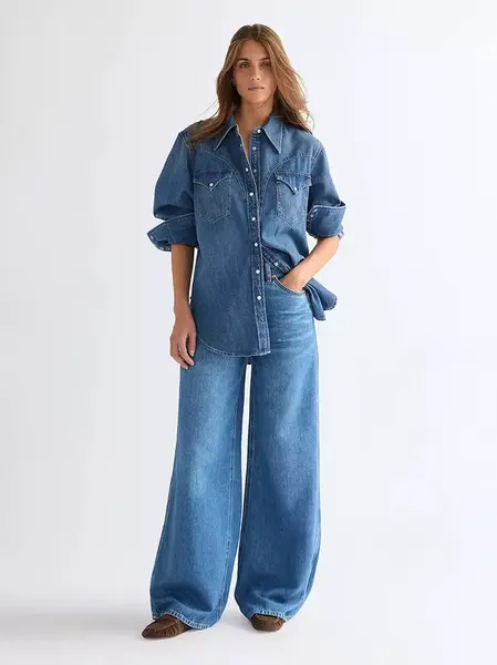 Dámské džíny WRANGLER CANYON LASSO TWILIGHT 112378703 Velikost: 28/30