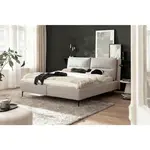 MID.YOU ČALOUNĚNÁ POSTEL, 180/200 cm, krémová, černá